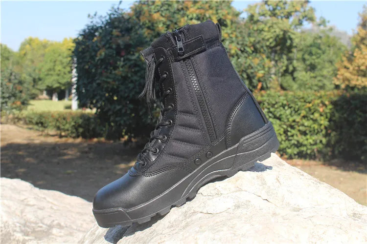 Wear resistant tactical boots for both men and women waterproof security shoes outdoor hiking boot high top desert boots for men