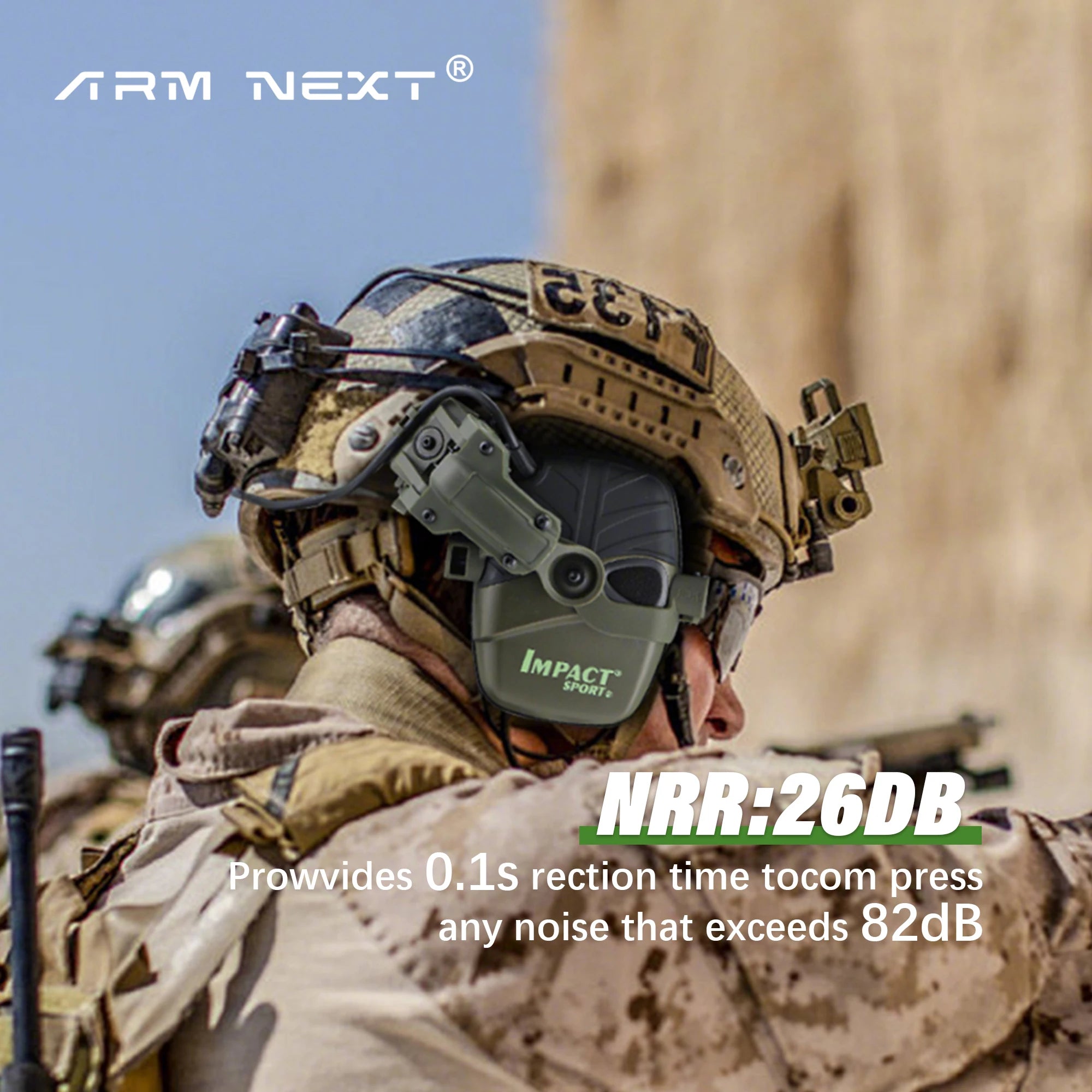 Electronic Shooting Earmuffs Tactical Sound Amplification Headset Ear Protection Anti-noise Ear Muff Outdoor Sports