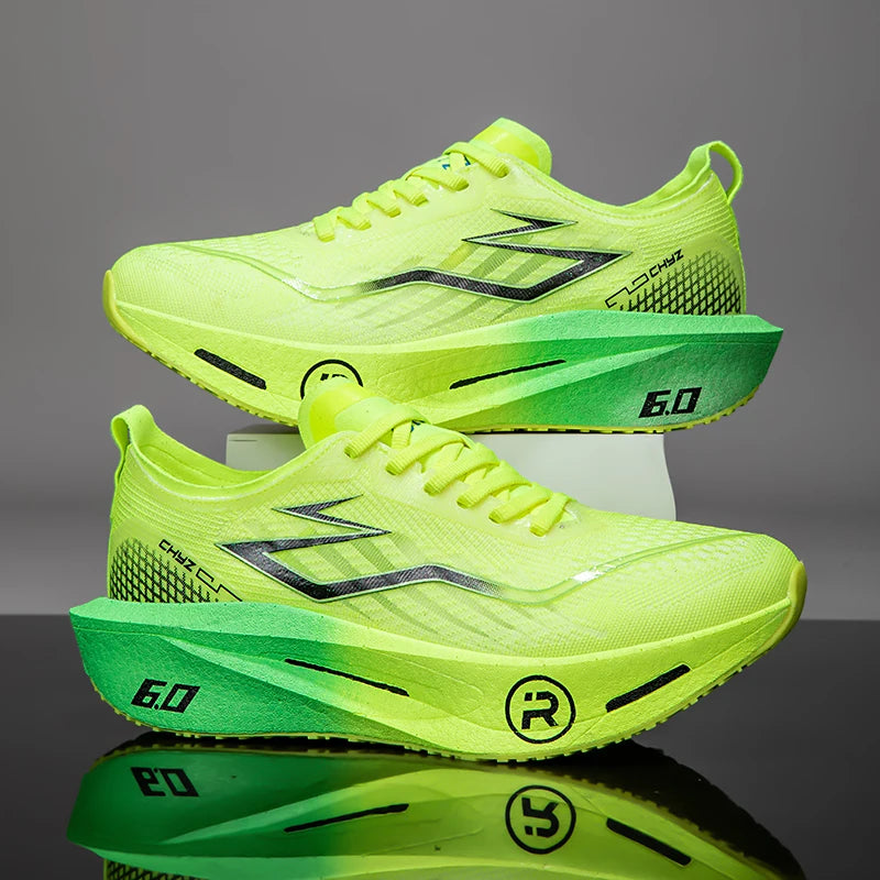 Men's Sports Shoes Cushioning Non-Slip Flat Wear Resistant Sneakers Mesh Breathable Platform Soft Running Shoes for Man