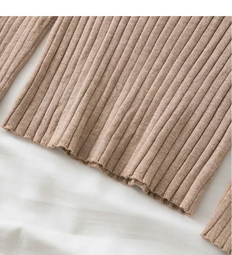 Autumn Winter 2025 Tops Pullovers Women Sweaters Knit Soft Jumper Tops O-Neck Ribbed Long Sleeve Korean Slim-fit Female Sweater