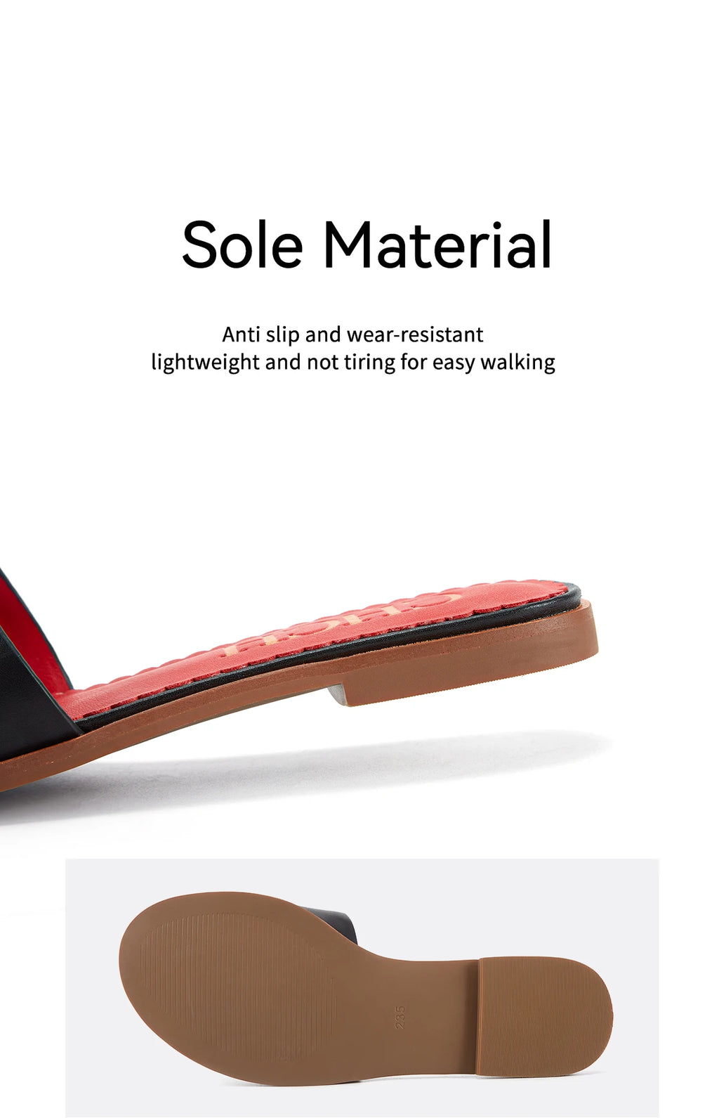 NEW Slippers Women's Shoes Leather Casual Shoes Flat Luxury Brand Shoes Essence Model