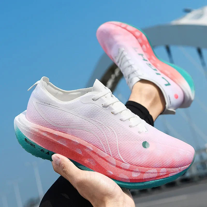 Men's Shoes Fashion Running Shoes Casual Breathable Mesh Surface Carbon Plate Rubber Outsole Red Rabbit Limited Sports Shoes