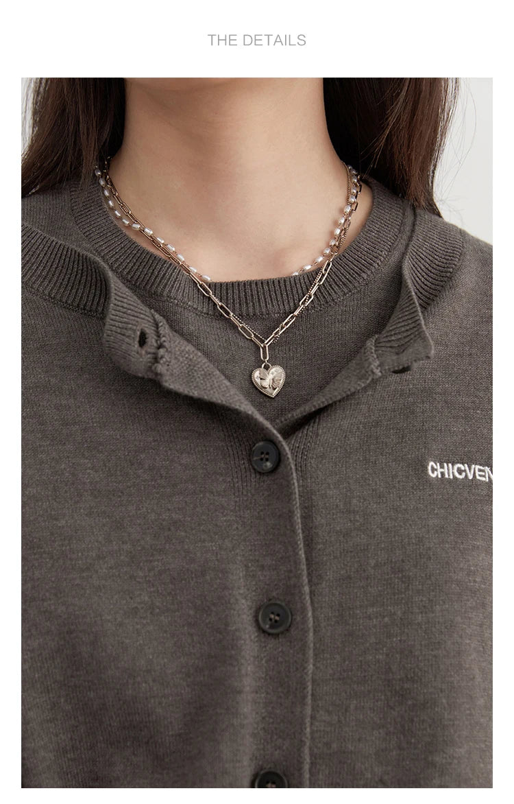 CHIC VEN Women Skirt Sets Solid Knitted Cardigan Short Sleeved Top Female Pleated Skirt Three Piece Optional Spring Autumn 2024