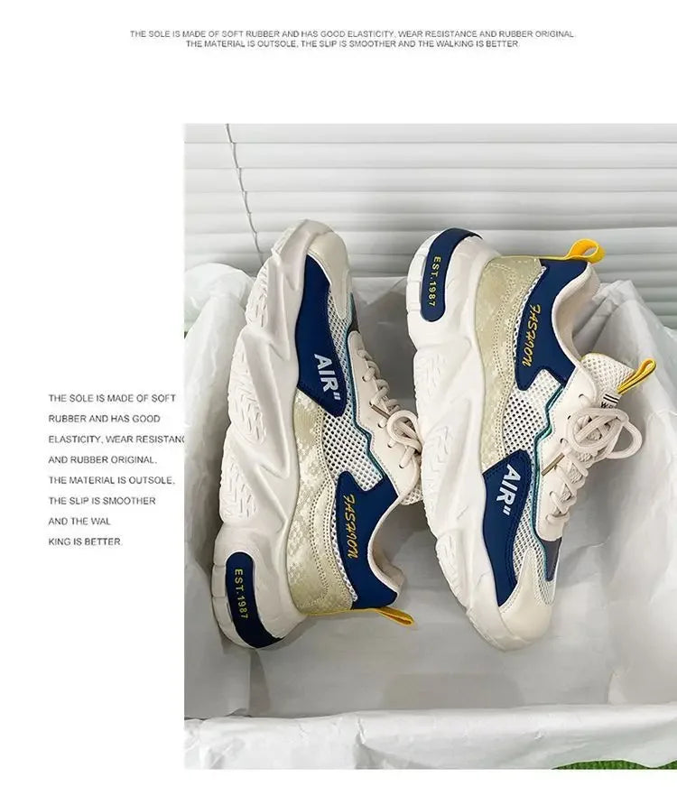 Men Casual Sports Shoes Breathable Lightweight Sneakers Summer Outdoor Tennis Running Walking Shoes Male Vulcanized Shoes Man