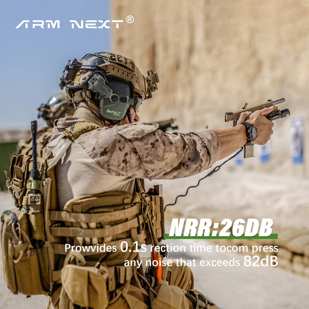 Electronic Shooting Earmuffs Tactical Sound Amplification Headset Ear Protection Anti-noise Ear Muff Outdoor Sports