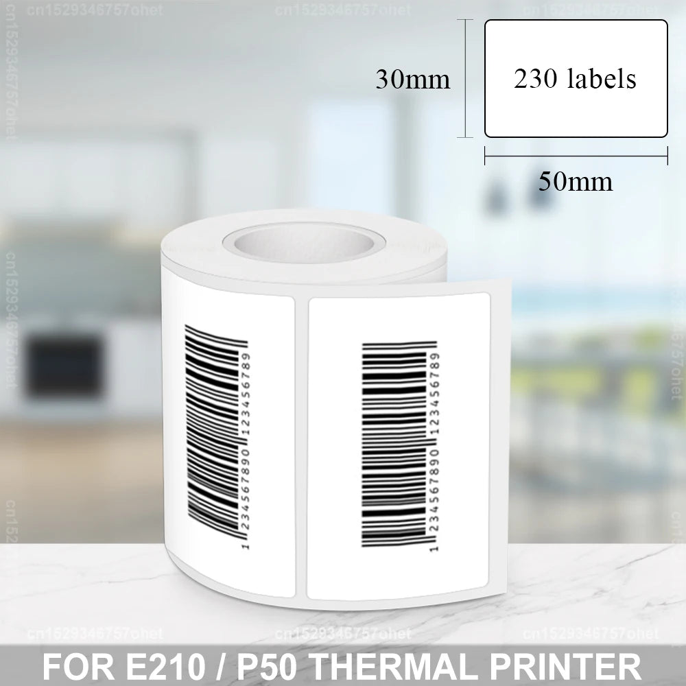 Portable Mini Printer P50 Thermal Label Printer Bluetooth Adhesive Sticker Printer for Mobile PC Computer Similar as B21 Printer