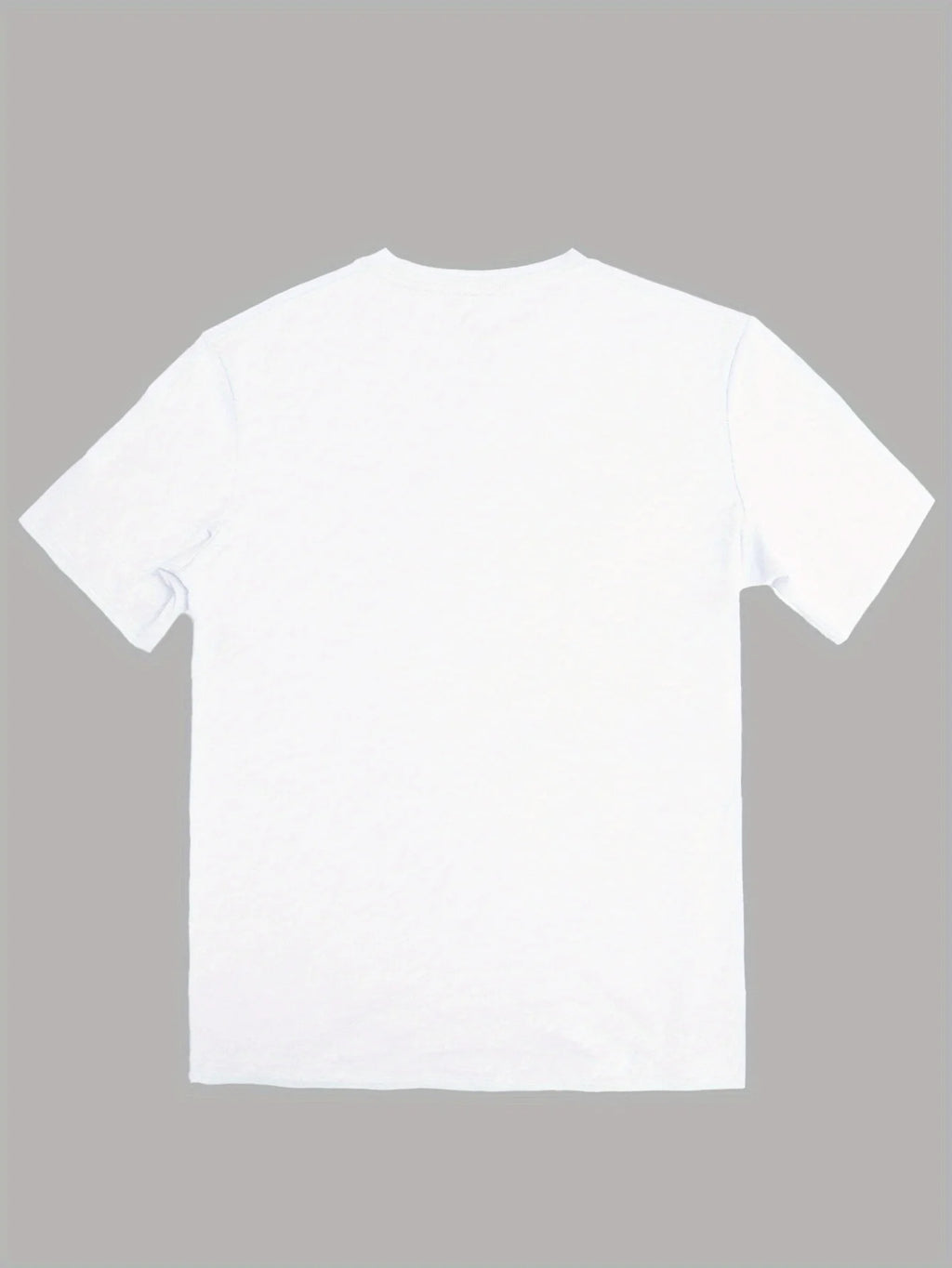 Men's "I Am a Great Papou" French Text Print Crew Neck T-Shirt - Lightweight Summer Casual Tee with Geometric Design