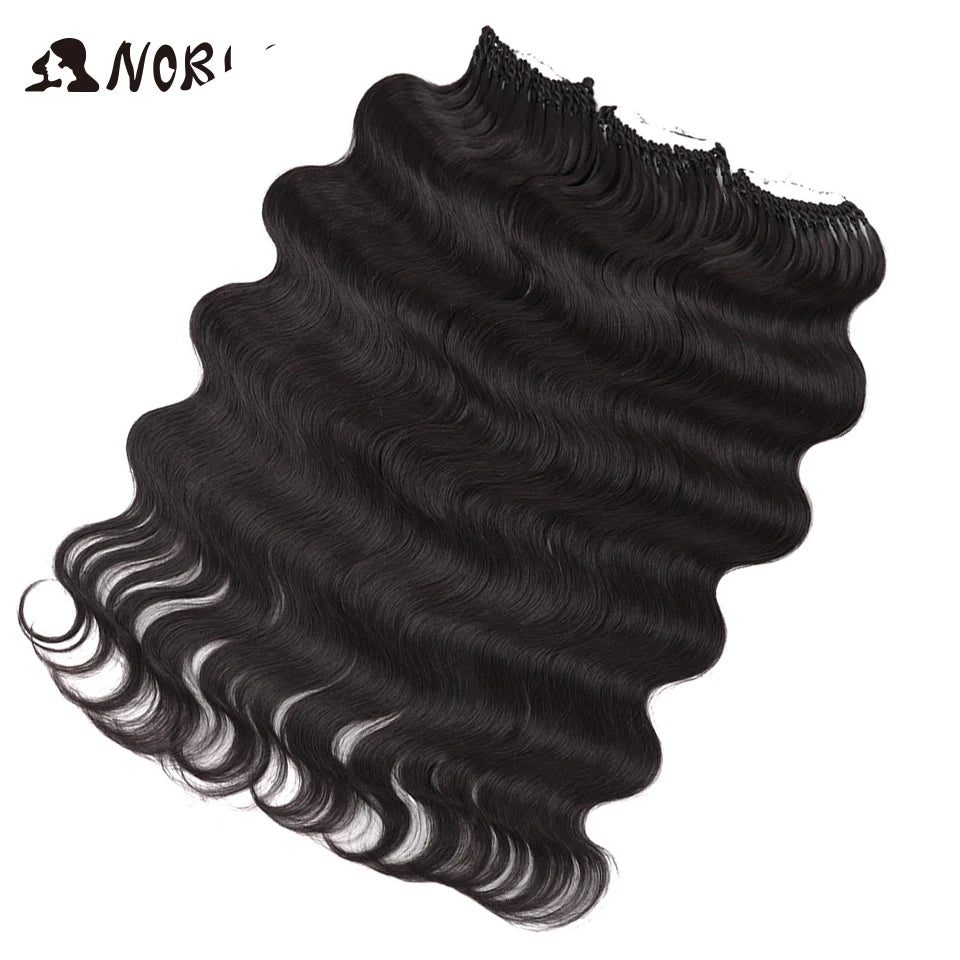 Noble 18 Hair Body Wave Crochet Hair Extension Ponytail Extensions 24" Fake Hair Goddess Braids Crochet Braids Hair Extensions