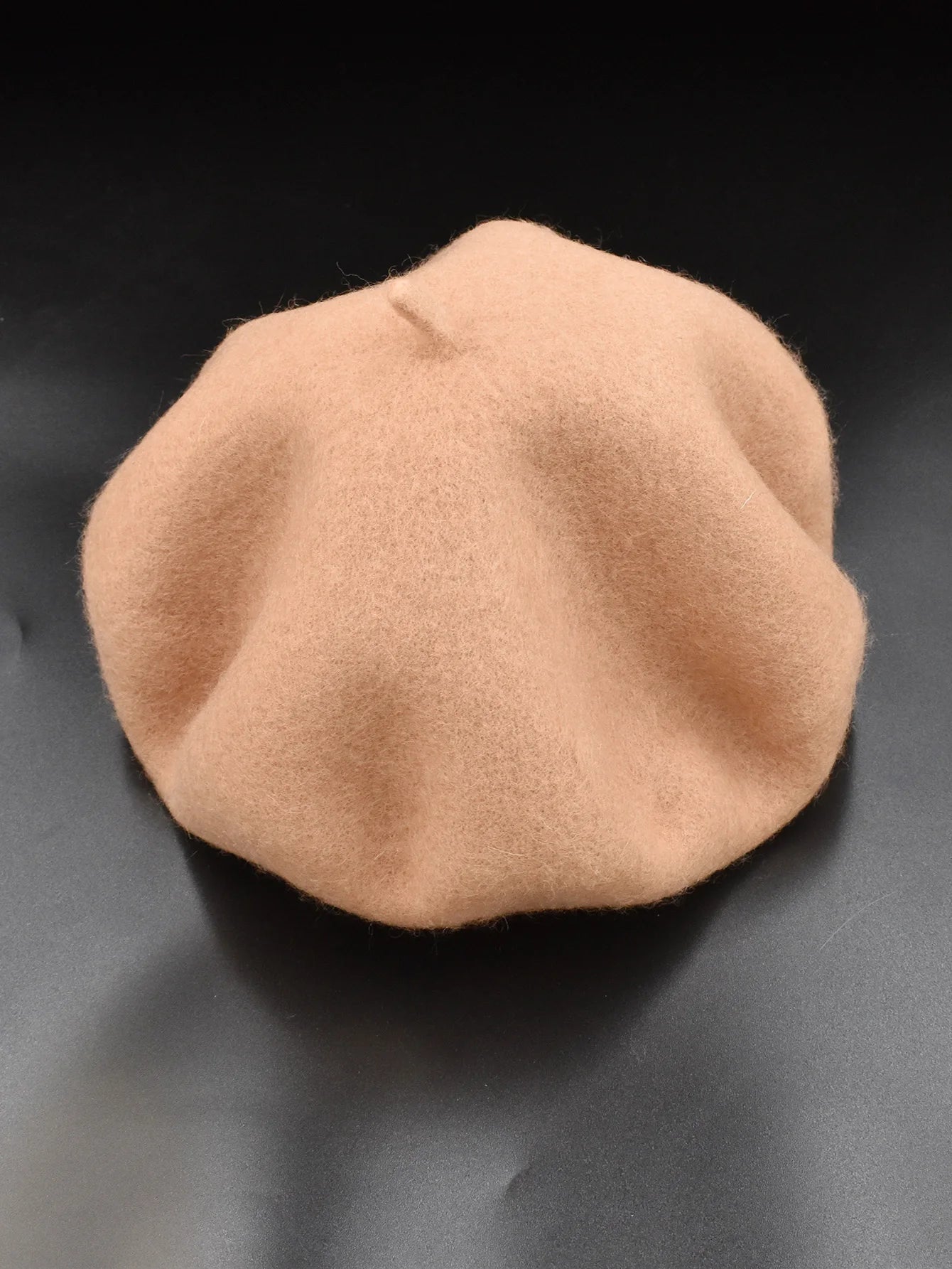 New Women black pink Berets Hat Fashion Solid Color Wool Knitted With Ladies Beanie Beret Hat Warm Autumn and winter Cap