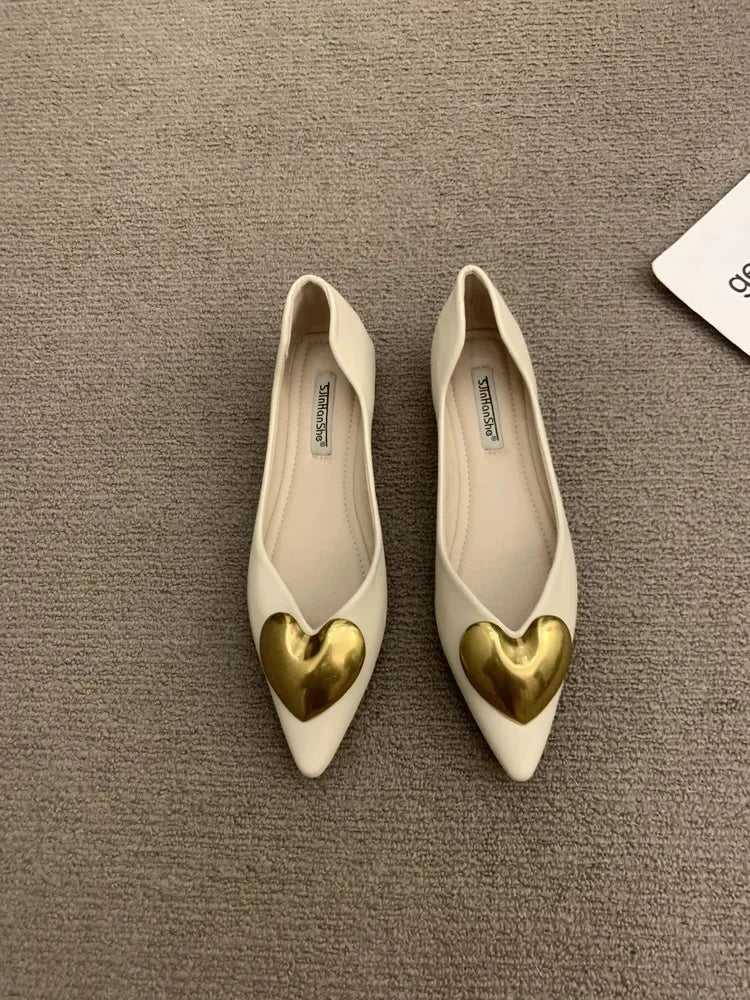 Elegant Black Flat Bottomed Single Shoes For Women New Spring Autumn/Winter French Style Soft Bottomed Comfortable Commuting Sho