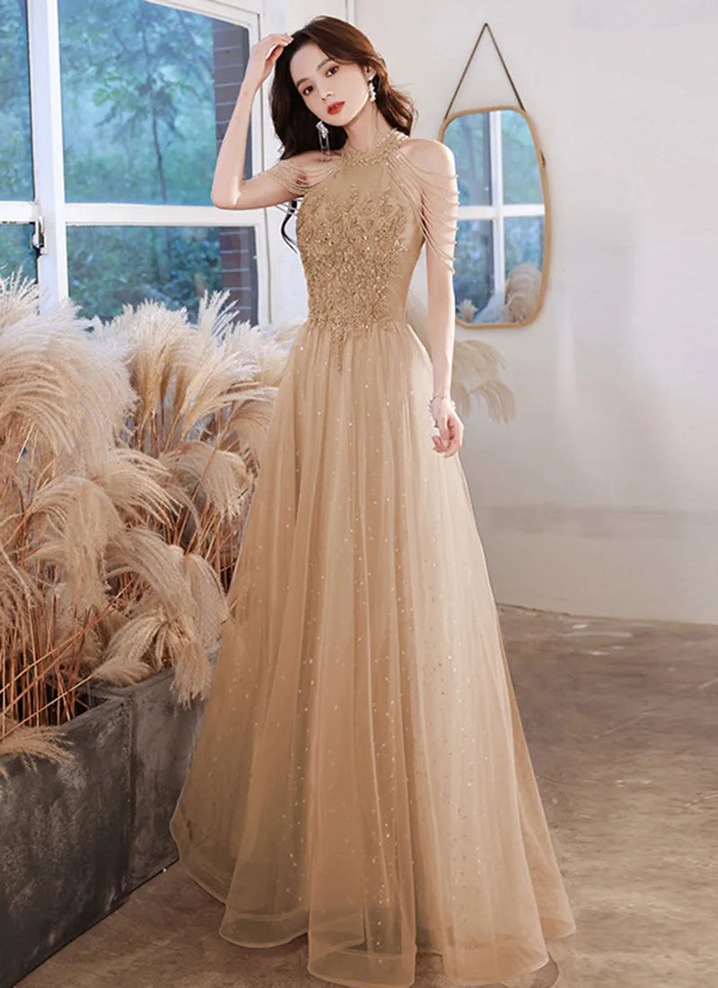 Luxury High Quality Pink Evening Dress 2025  For Prom Summer Autumn Temperament Socialite Senior Party Dress For Women