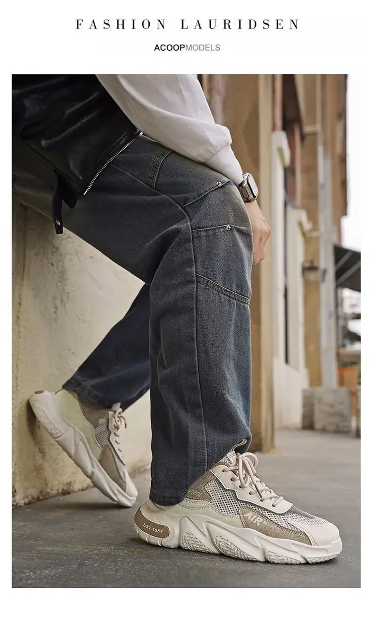 Men Casual Sports Shoes Breathable Lightweight Sneakers Summer Outdoor Tennis Running Walking Shoes Male Vulcanized Shoes Man