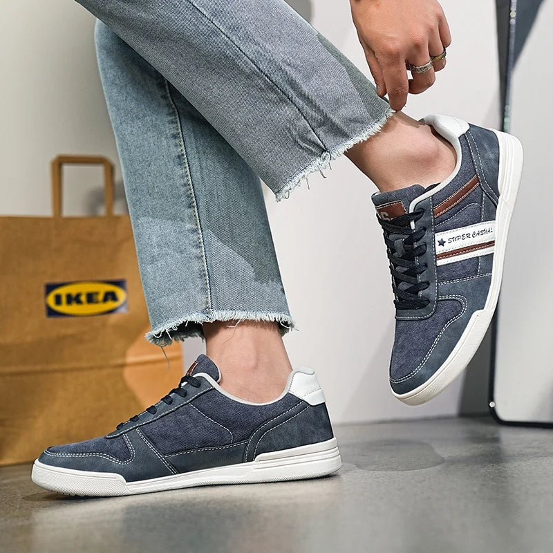 Men Shoes New 2024 Flats Walking Leather Casual Shoes Men Barefoot Wide-toed Shoes Wider Toe Casual Sneakes Large Size 47 48