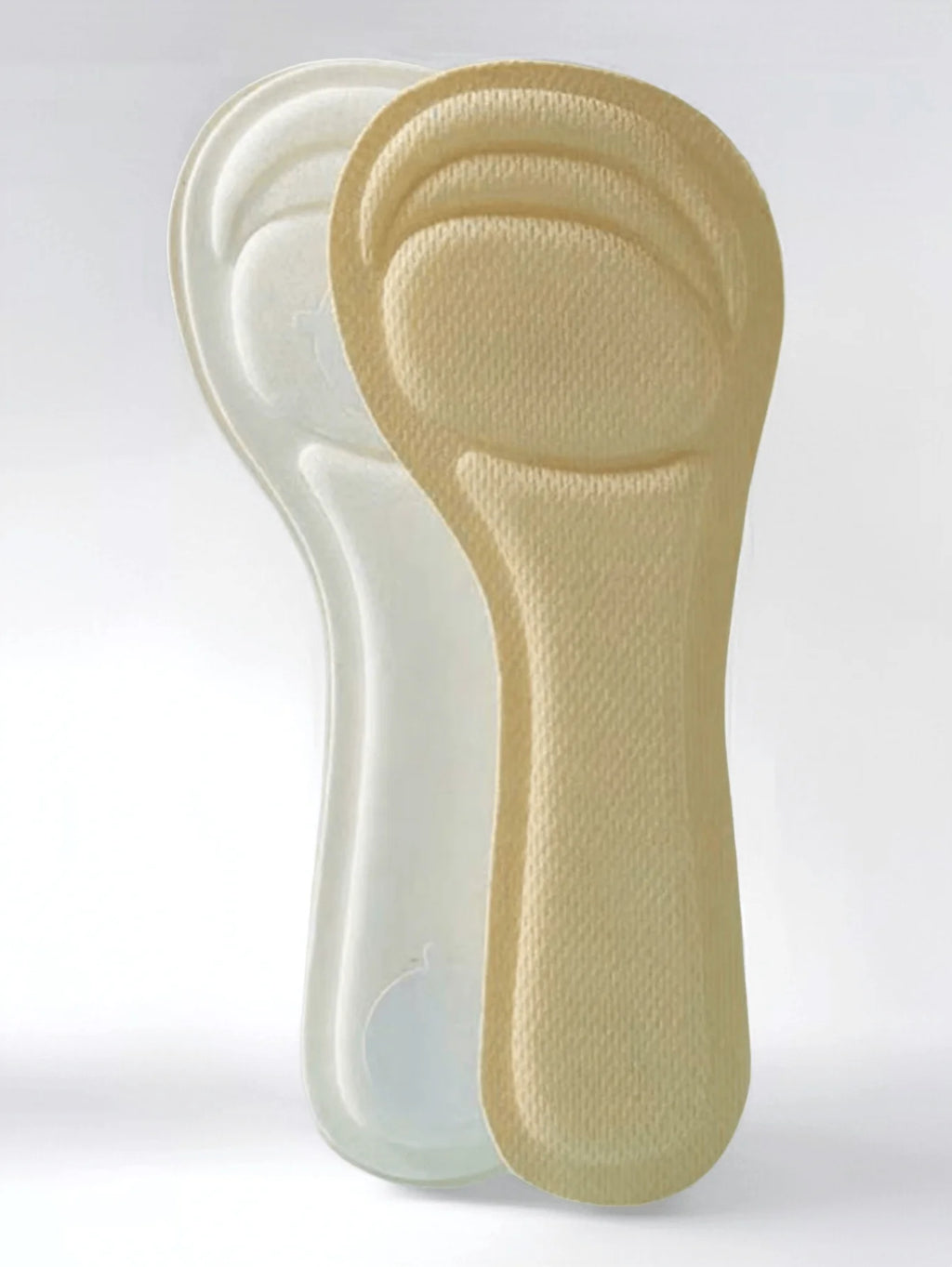 1 Pair of Women's High Heel Shoe Insoles |   Self-Adhesive Sweat-Absorbing Design |   Breathable Non-Slip Mat |   Super Soft Forefoot Pads Relieve Pain from High Heels |   7/10 Length Insoles