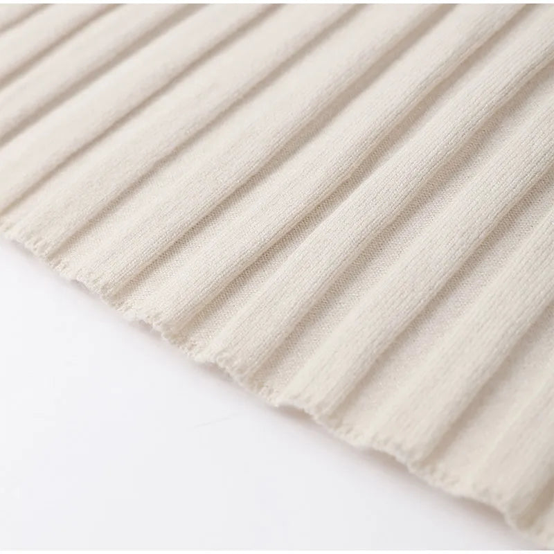 Knitted Women Long Dress Short Sleeve Pleated Lady Dresses 2024 Fashion Autumn Winter Hip Package O Neck Female Vestidos