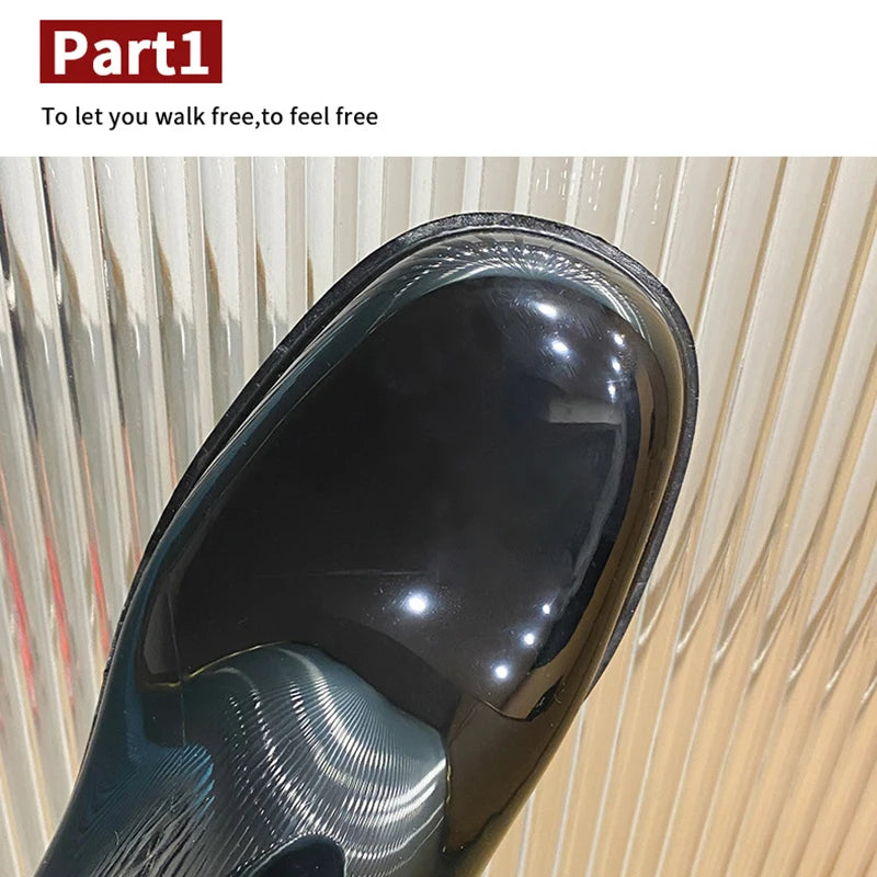 Fashion Women Waterproof Rain Boots Female Ankle Boots For Women Ladies Kitchen Rubber Boots Garden Work Water Shoes Galoshes