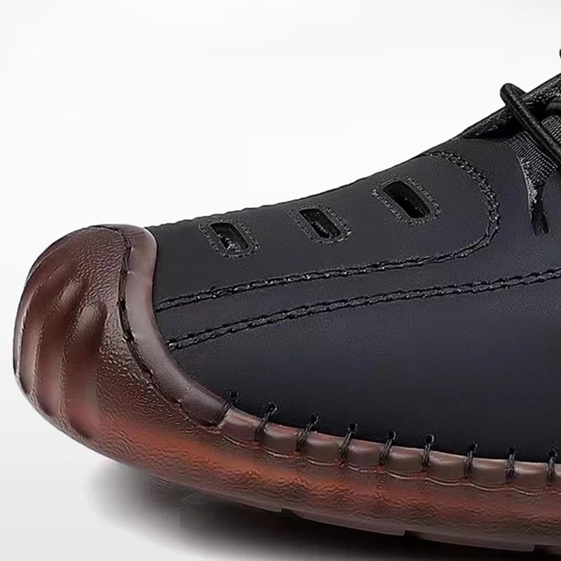 Men's Casual Sandals Fashion Hollow Out Breathable Shoes Summer Flat Business Soft Bottom  Sandalias Outdoor Beach Shoes