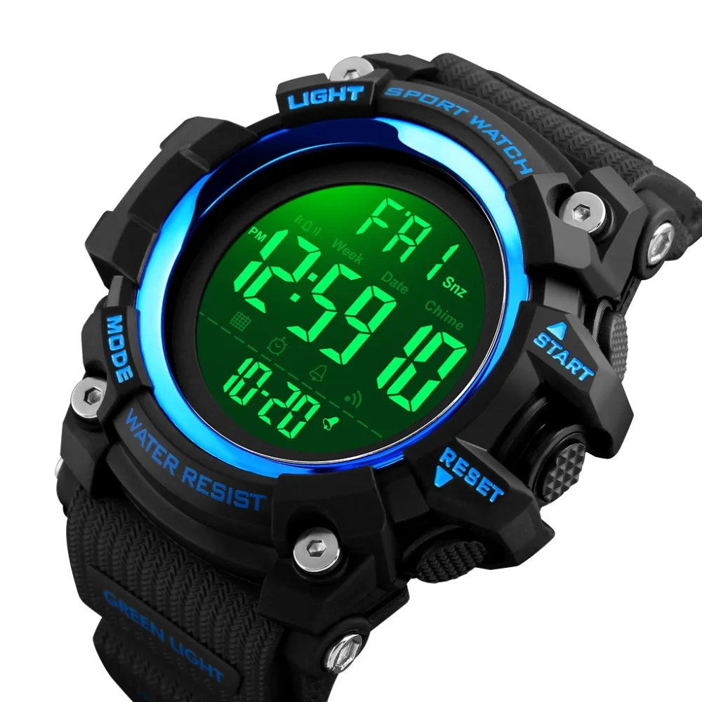 SKMEI 1384 Waterproof Sport Electronic Watch for Men Military Digital Mens Wristwatches Shockproof Clock 1358 Reloj Masculino
