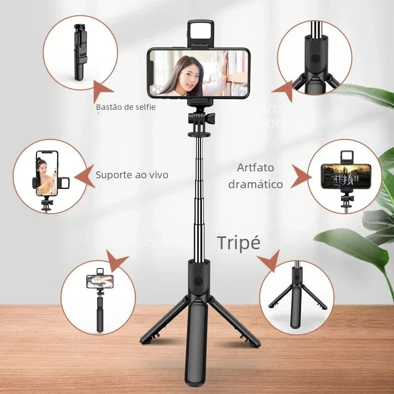 2025 new Selfie Stick Extendable Tripod Phone with,Group Selfies Live Streaming Video Recording Compatible with All Cellphones