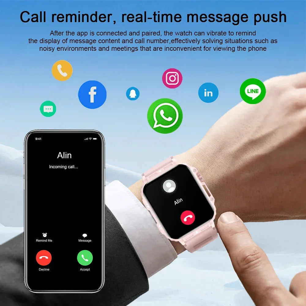 2024 Smartwatch 1.95 Inch Screen Health Monitoring Watches IP68 Waterproof Sport Fitness Smart Watch For Men Women Reloj Hombre