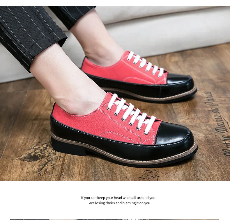 Leather Shoes Men Casual Lace Up Loafers High Quality Low Heel Platform Shoes Leather Premium Casual Luxury Brand Oxford Shoes