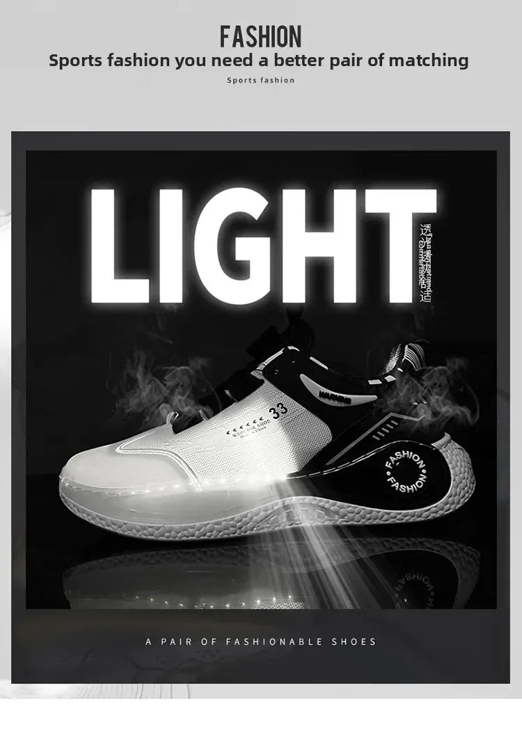 LATV Mens Sneakers with Rotating Buckle Comfy Non Slip Lace up Durable Shoes for Mens Outdoor Activities