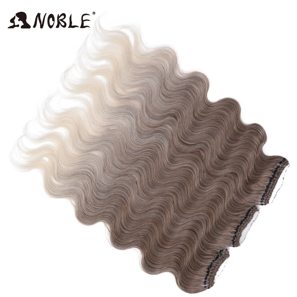 Noble 18 Hair Body Wave Crochet Hair Extension Ponytail Extensions 24" Fake Hair Goddess Braids Crochet Braids Hair Extensions