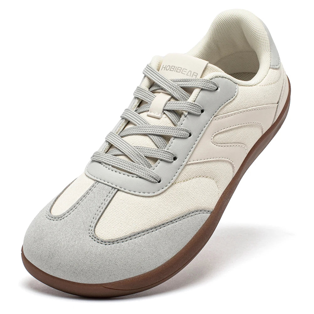 HOBIBEAR Unisex Barefoot Sneakers Women Men Wide Toe Minimalist Zero Drop Shoes Non Slip Lace Up Casual Sneaker