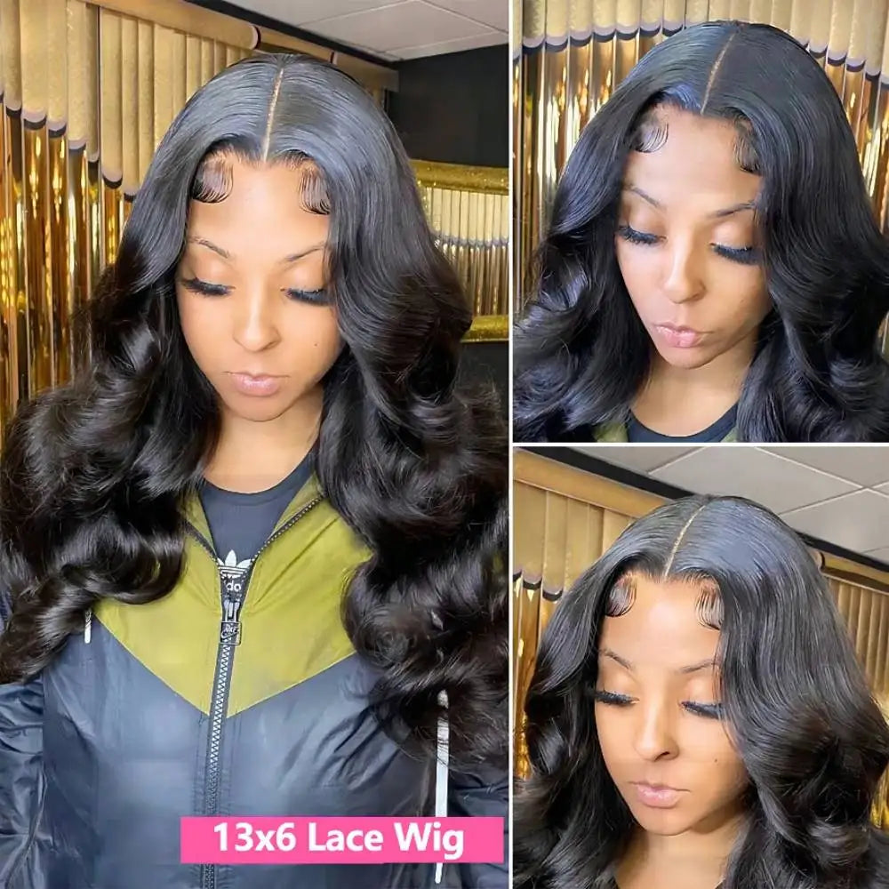 250% Body Wave 13x6 Hd Transparent Lace Front Wigs Human Hair Wig Brazilian 40 Inch Water Wave 13x4 Lace Frontal Wig For Women