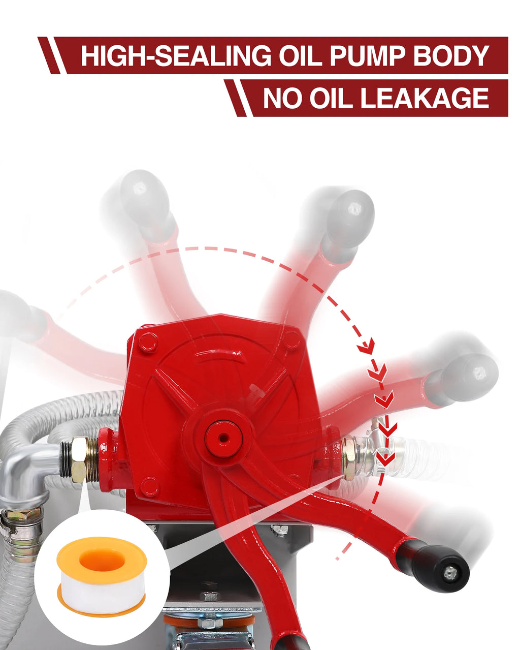 15 Gallon 17 Gallon Oil Drain Pan with Hand Pump & 8 Ft Hose 57L Low Profile T Foldable Handle Oil Drain Cart for Truck Car SUV