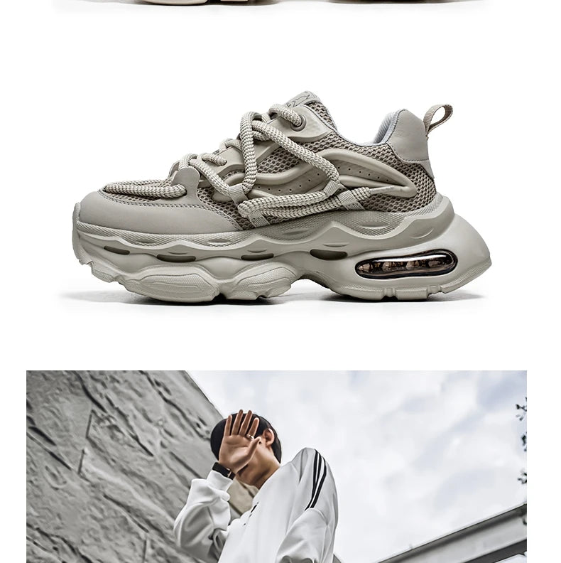 2024 New Men Shoes Autumn Winter Comfortable Men's Platform Sneakers Fashion Casual Shoes Sports Trainers Tenis Size44 ﻿