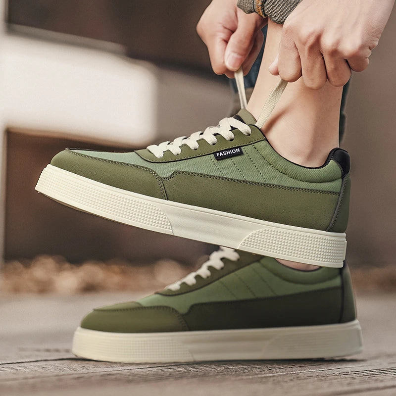 Men's plus size casual shoes summer new soft-sole non-slip outdoor thick-sole walking shoes fashion sports board shoes flat shoe