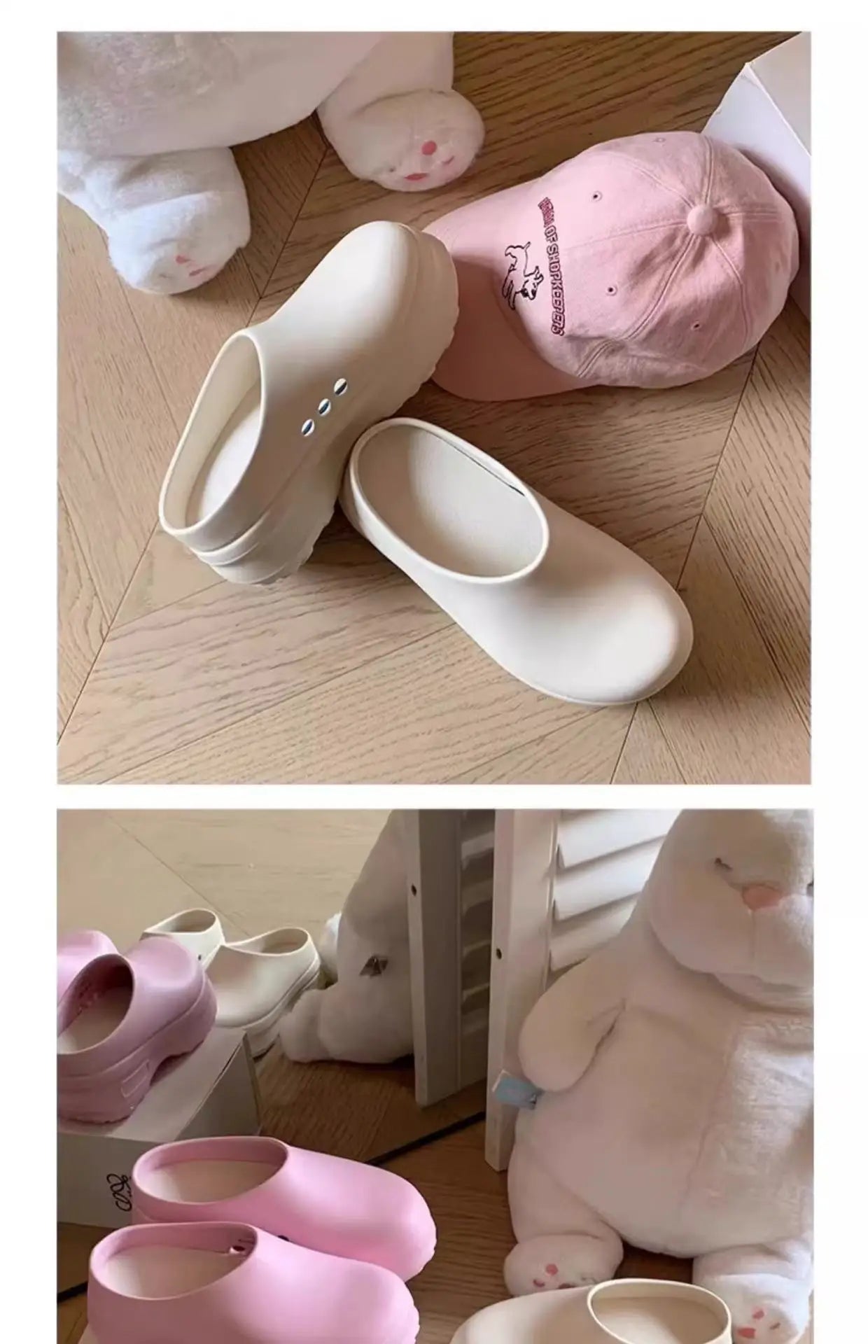 Women's Slippers Minimalist Fashion Air Cushion Soft 5CM Platform Non Slip Sandals Breathable Couple Style Heightened Chef Shoes