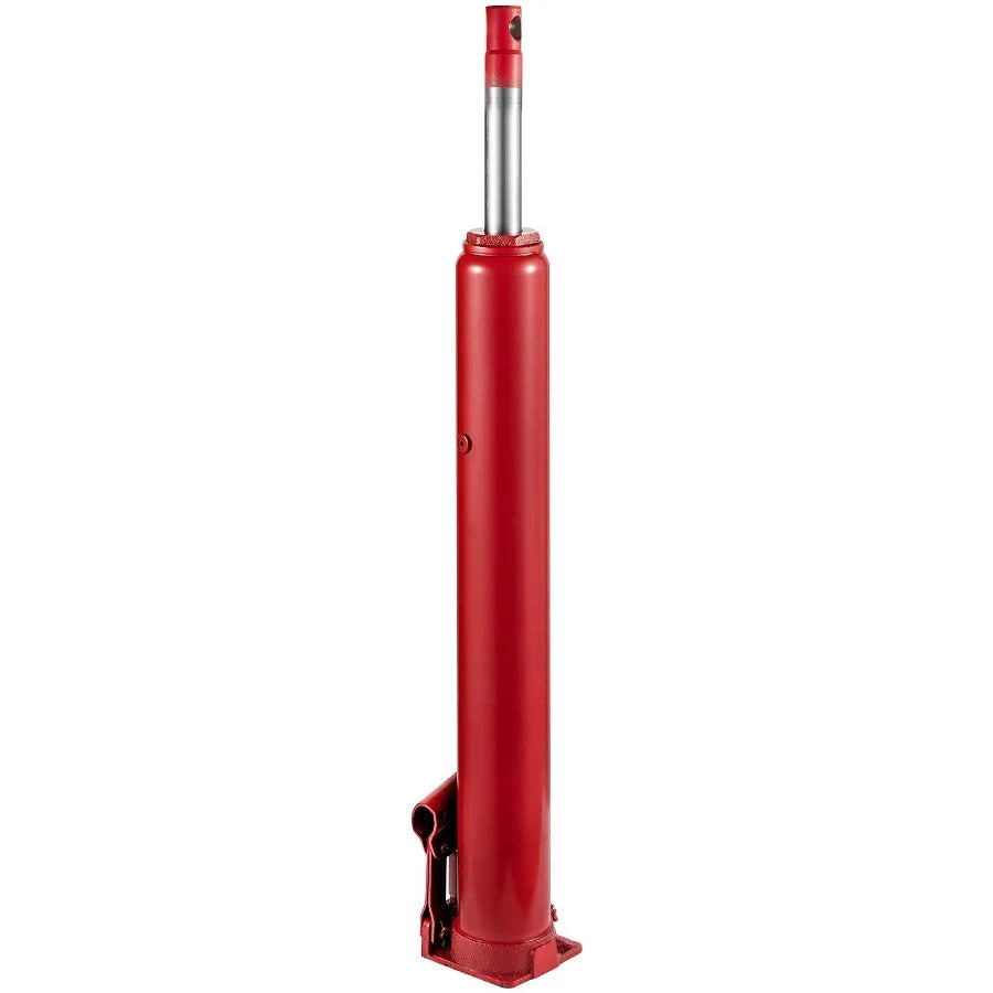 Hydraulic Long Ram Jack 4 Tons 8818 lbs Capacity with Single Piston Pump and Flat Base Manual Cherry Picker w Handle for Garag