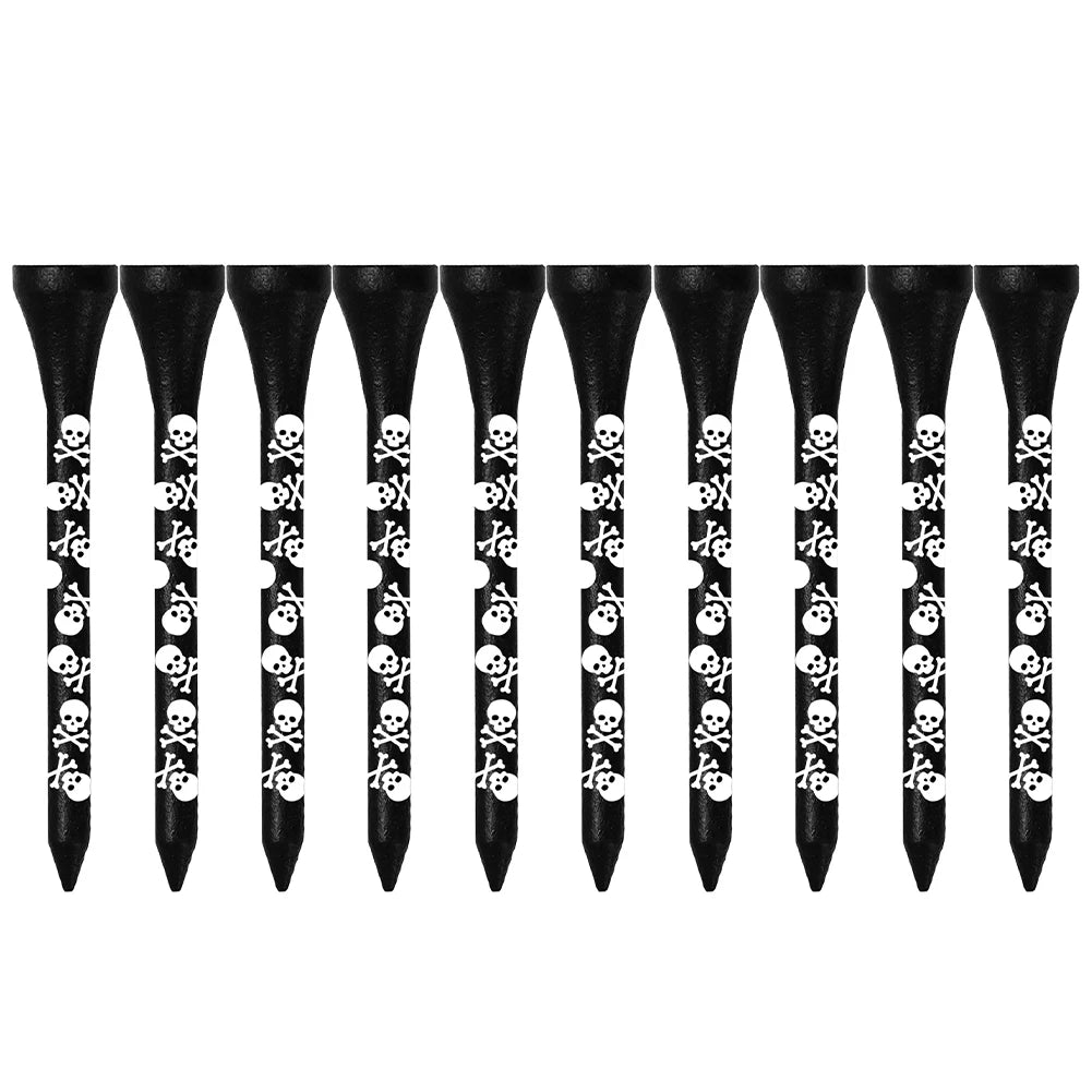 10pcs Golf Ball Tee Base Natural Wooden Golf Balls Tee Holder Stable Base Lightweight High Strength Outdoor Sports Accessories