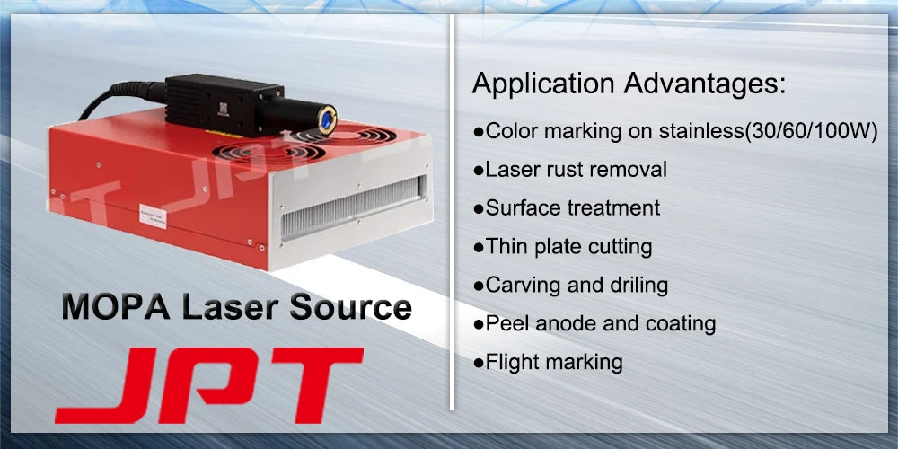 300W JPT Fiber Laser Marking Machine JPT MOPA M7 Metal Cutting For Gold Silver Jewelry Metal Engraving Cutting 110*110MM
