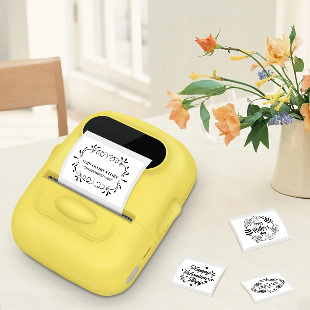 Portable Mini Printer P50 Thermal Label Printer Bluetooth Adhesive Sticker Printer for Mobile PC Computer Similar as B21 Printer