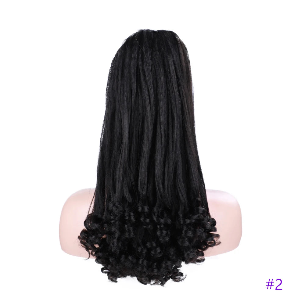 Synthetic Long Curly End Ponytail Extension Synthetic Draw-string Ponytail Clip-In Hair Extension For Women Natural Looking