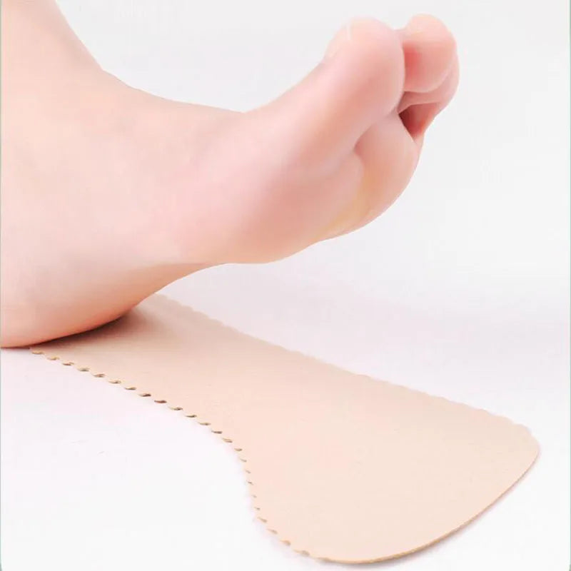 1Pair Anti-Slip Sweat-absorbent Massage Insoles Seven-point Pad Leather Half Pad Women Feet High Heel Insoles Orthotics Inserts