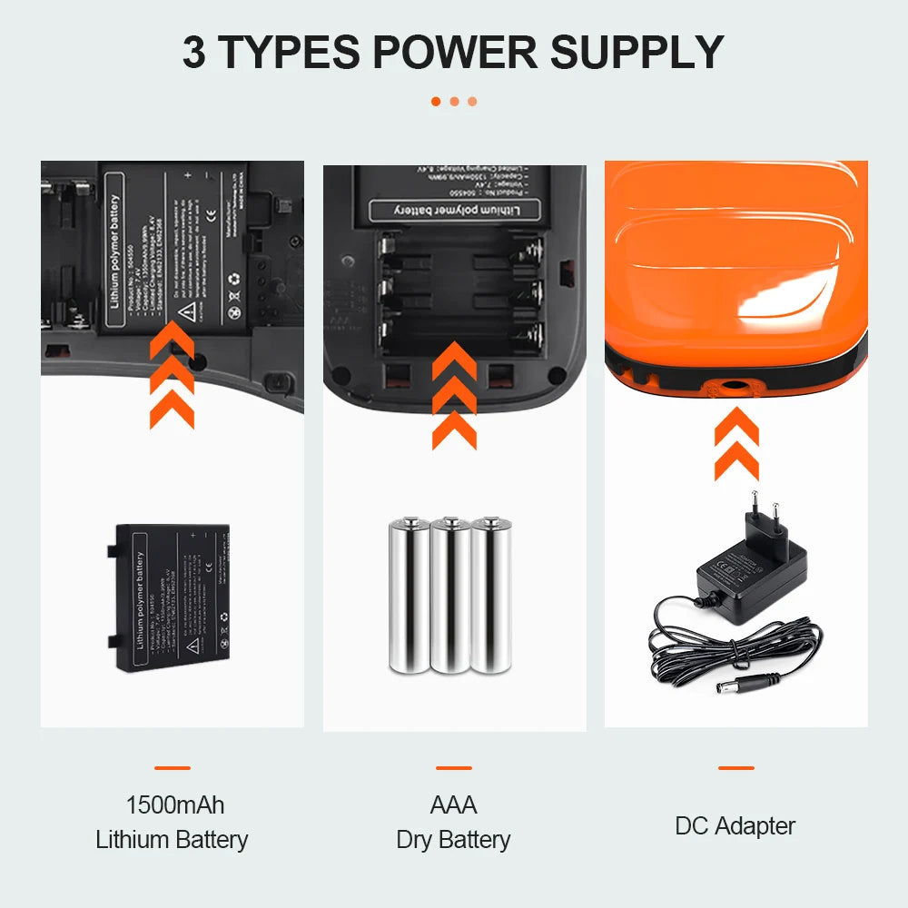 PS100E Auto Cutting Label Printer with 10PK Heat Shrink Tube Tape 11.8mm for HSe231 Portable Industrial Label Maker Machine