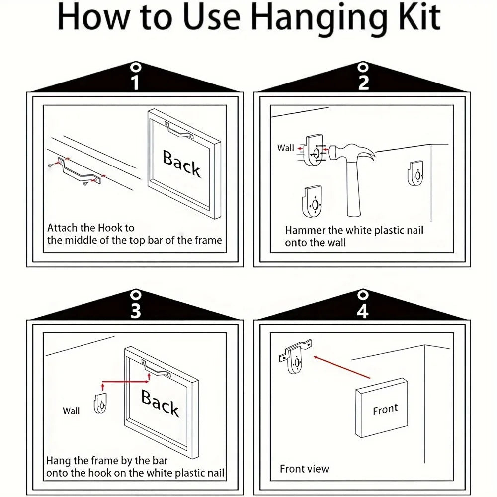 1.5 inch thick wood pine frame, interior art mural, home decor mural, Country style American Christmas Eve crowd canvas art