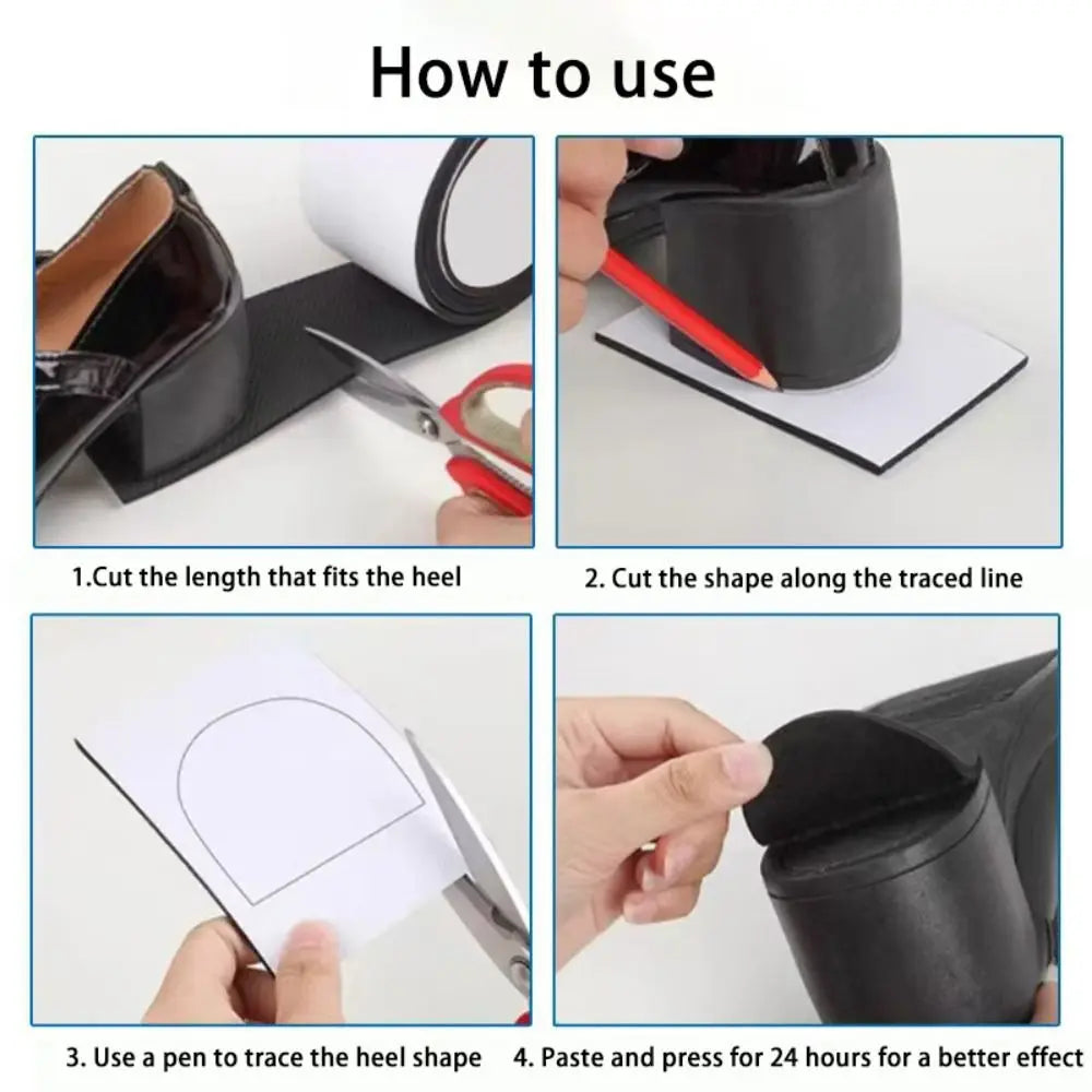 Durable Elastic Sole Anti Slip Sticker Wearable Self Adhesive Shoe Bottom Pads Repair Shoe Sole Protectors