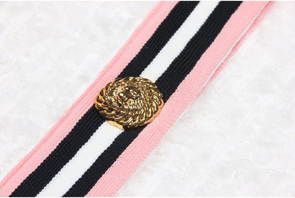 ZJYT Autumn Designer Single Breasted Cardigan Sweaters for Women Knitting Tops Short Sleeve Knitwears Jersey Mujer Blue 2024 New