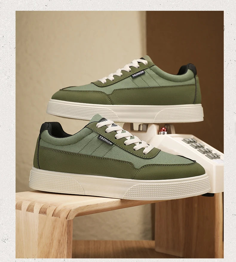 Men's plus size casual shoes summer new soft-sole non-slip outdoor thick-sole walking shoes fashion sports board shoes flat shoe