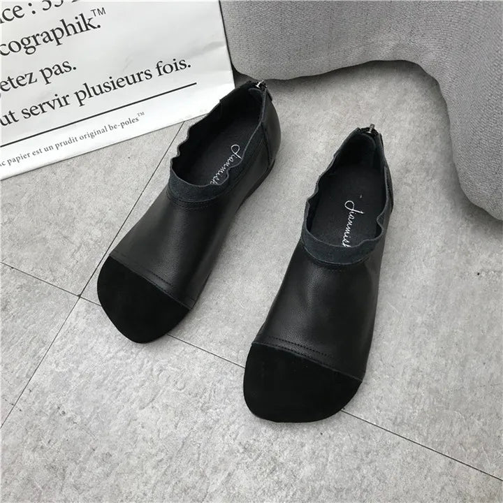 Careaymade-Genuine leather big size women's shoes,pure handmade Winter plush soft thick warm cotton boots women antiskid shoes