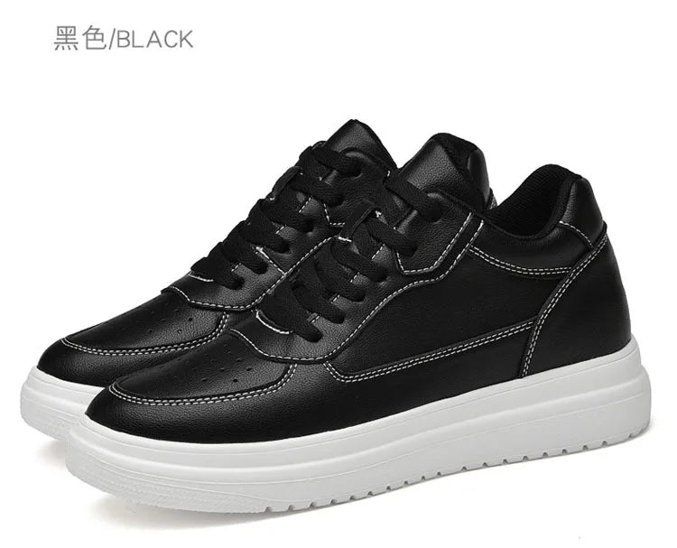 Luxury Elevator Shoes Men Women Sneakers Height Increasing Invisible 6 8 10CM Heighten Sports Man Taller Lift White Shoes