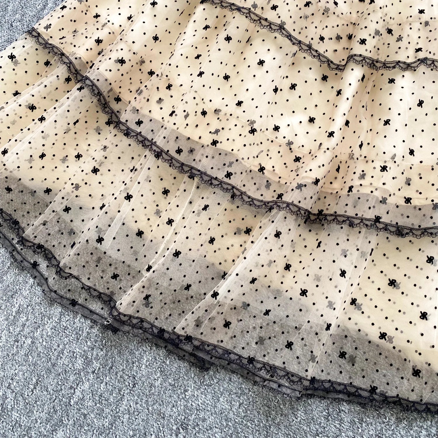 Ele Lace Splice Waist Cinched Me Dr Women's Summer New Sle Celebri Aosphere Super Fairy T Dr Skirt