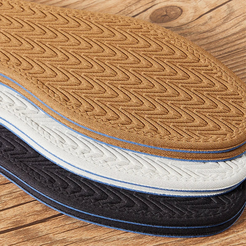 1Pair  Thin Soft Cushioning Replacement Insole Comfortable Cotton  Layer Foam Pads Absorb-Sweat Shoe Insert Breathable Insoles