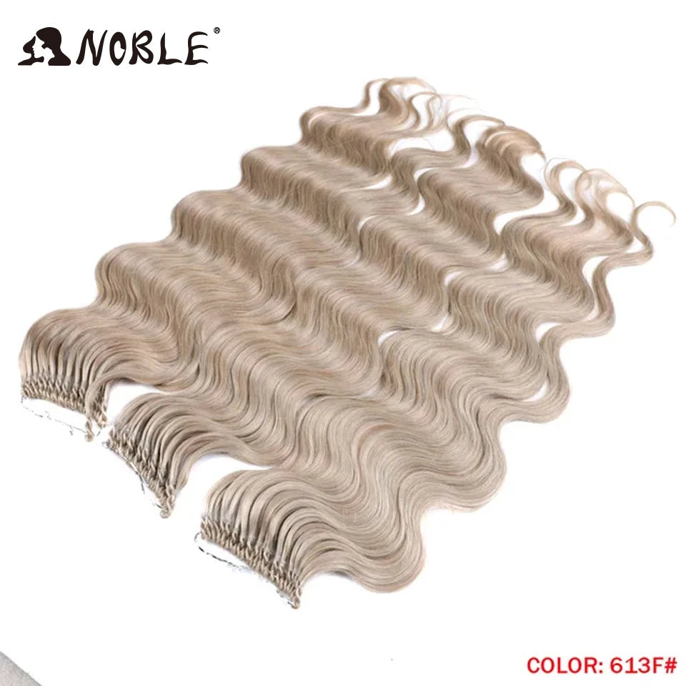 Noble 18 Hair Body Wave Crochet Hair Extension Ponytail Extensions 24" Fake Hair Goddess Braids Crochet Braids Hair Extensions