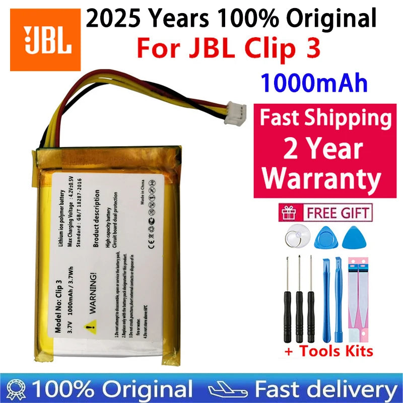 2025 Years Replacement Original Speaker Battery For JBL Link 10 20 G03 Clip Charge Boombox Flip Pulse Xtreme 1 2 3 4 5 6 Bateria